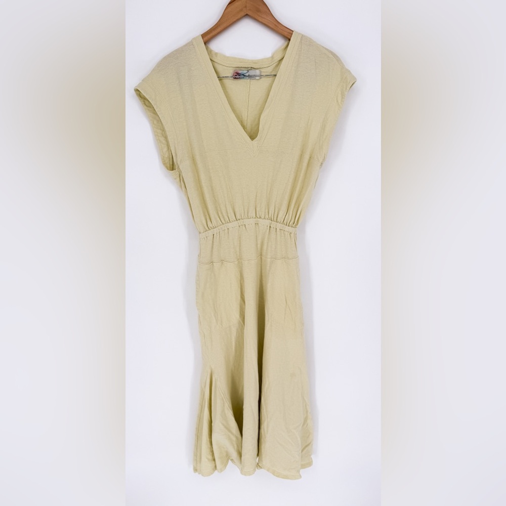 Free People Beach Yellow Midi Dress Size XS